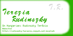 terezia rudinszky business card