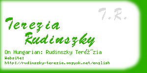 terezia rudinszky business card